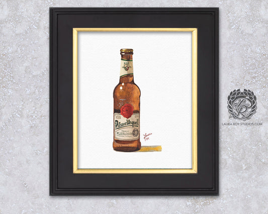 Pilsner Urquell Watercolor | Giclée Print