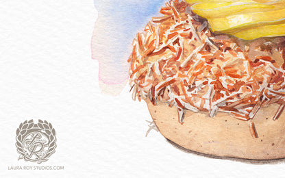 Schoolbread Watercolor | Giclée Print