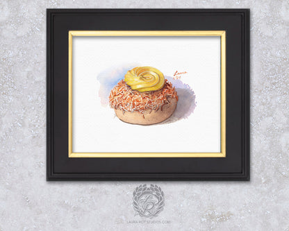 Schoolbread Watercolor | Giclée Print