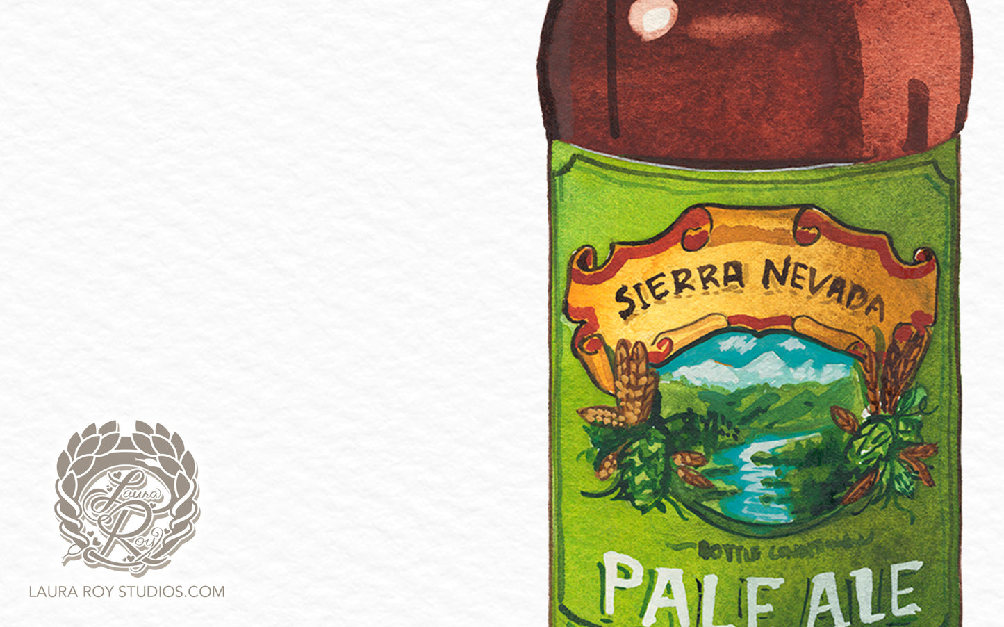 Sierra Nevada Pale Ale Watercolor | Giclée Print