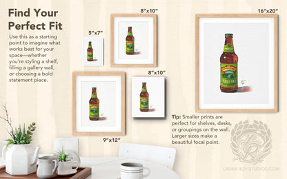 Sierra Nevada Pale Ale Watercolor | Giclée Print