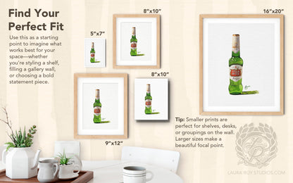 Stella Artois Watercolor | Giclée Print