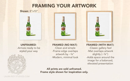Stella Artois Watercolor | Giclée Print