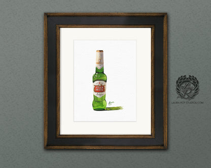 Stella Artois Watercolor | Giclée Print
