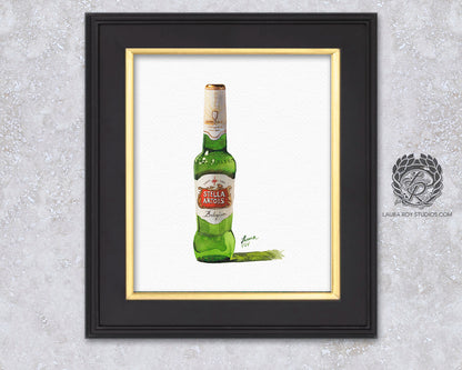 Stella Artois Watercolor | Giclée Print