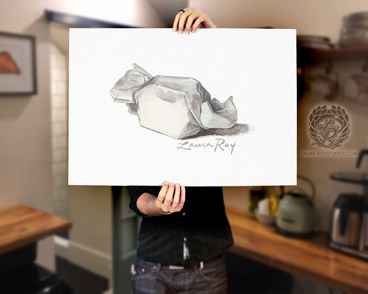 Salt Water Taffy Watercolor | Giclée Print