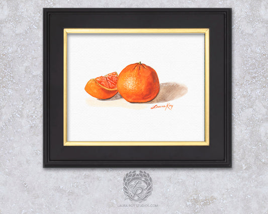 Tangerine Watercolor | Giclée Print