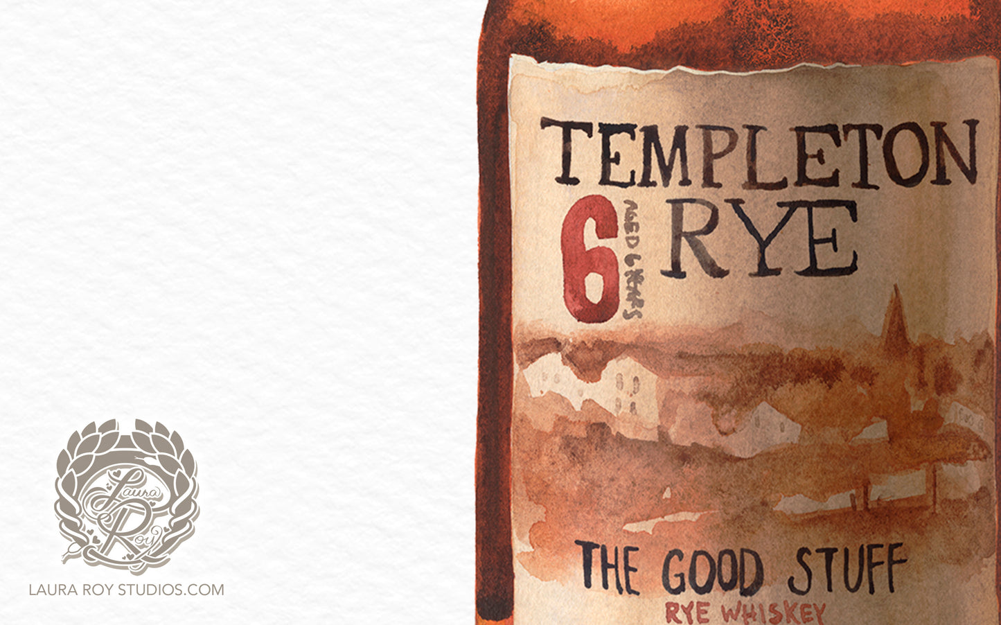 Templeton Rye Watercolor | Giclée Print