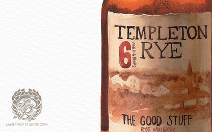 Templeton Rye Watercolor | Giclée Print