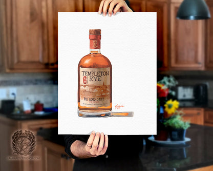 Templeton Rye Watercolor | Giclée Print