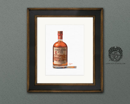 Templeton Rye Watercolor | Giclée Print