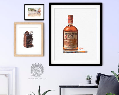 Templeton Rye Watercolor | Giclée Print