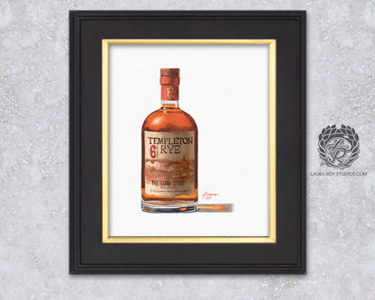 Templeton Rye Watercolor | Giclée Print