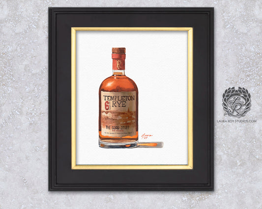 Templeton Rye Watercolor | Giclée Print