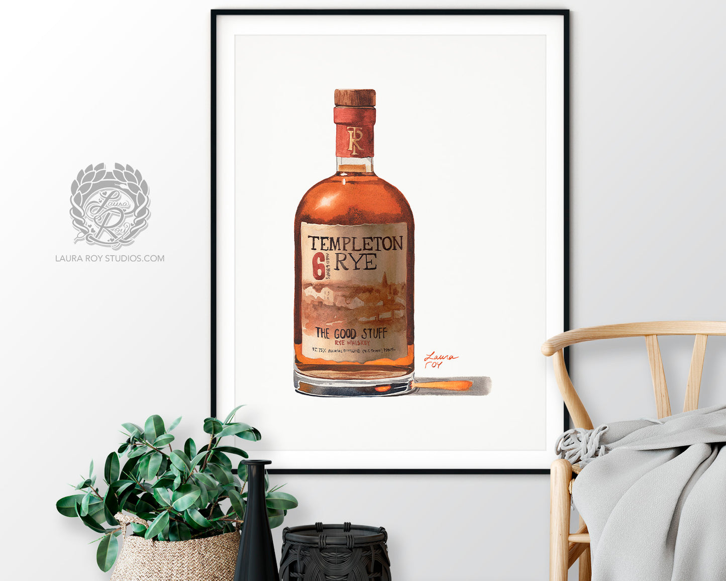 Templeton Rye Watercolor | Giclée Print