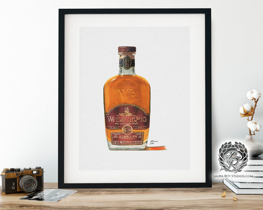 WhistlePig Rye Watercolor | Giclée Print