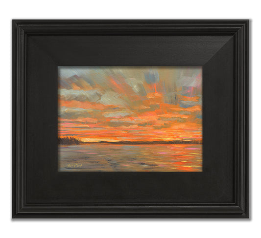 Sunset over Bass Lake