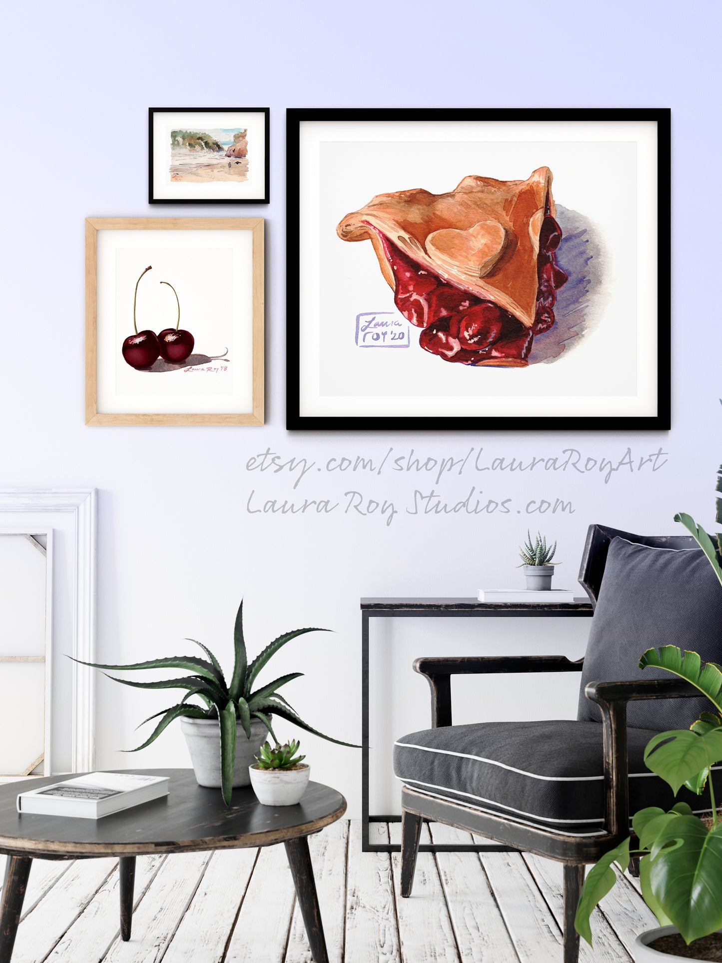 Cherry Pie Watercolor | Giclée Print