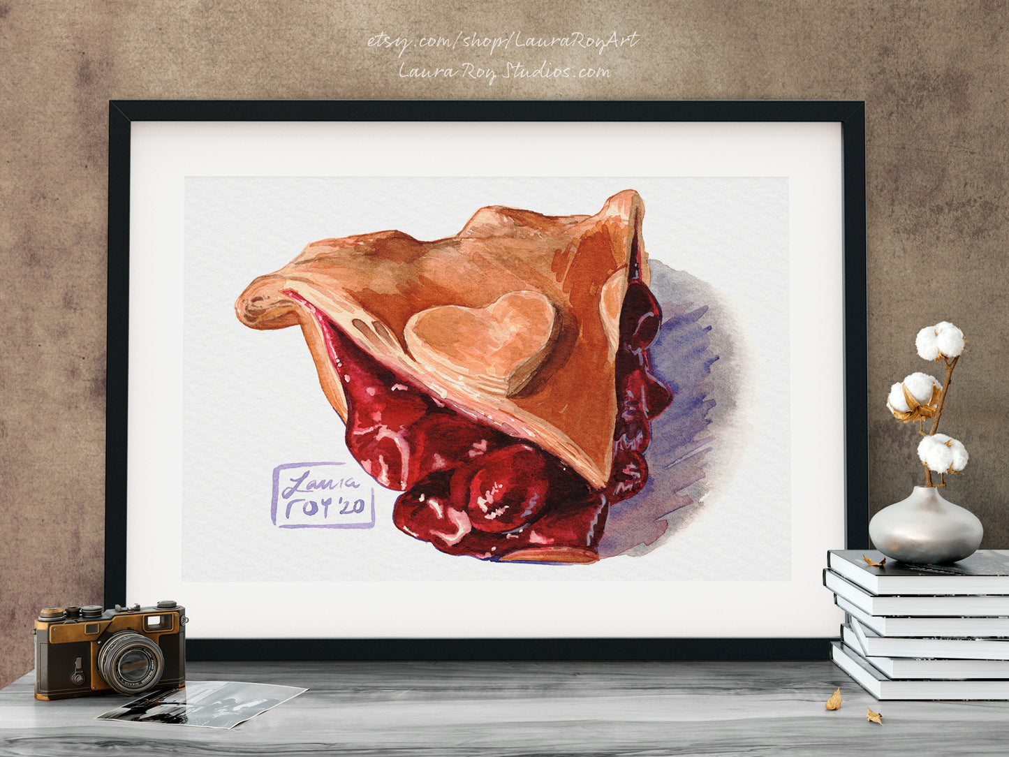 Cherry Pie Watercolor | Giclée Print