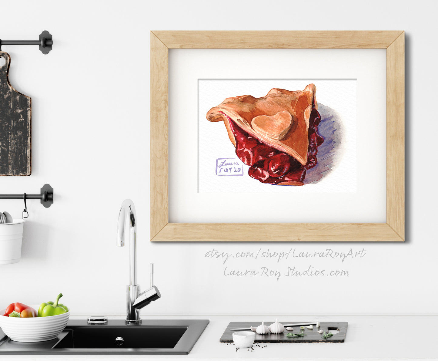 Cherry Pie Watercolor | Giclée Print