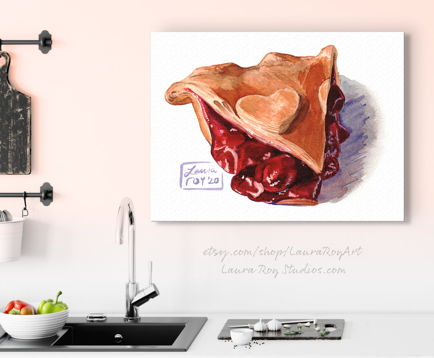 Cherry Pie Watercolor | Giclée Print