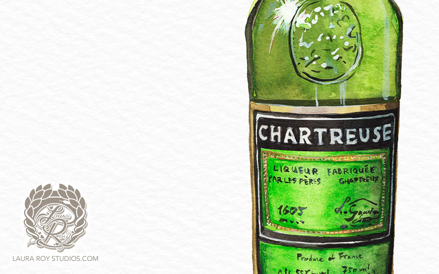 Chartreuse Watercolor | Giclée Print - LauraRoyArt