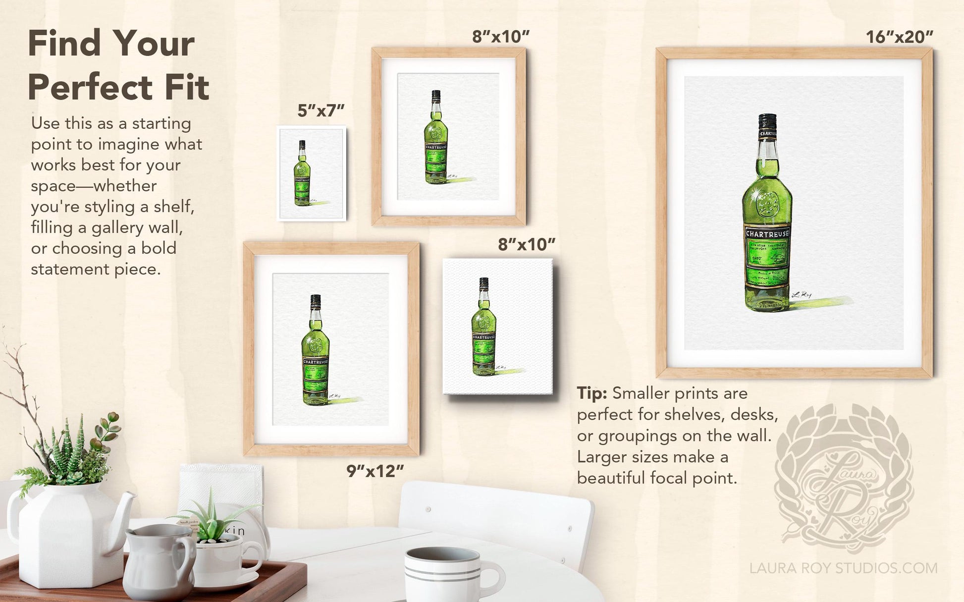 Chartreuse Watercolor | Giclée Print - LauraRoyArt