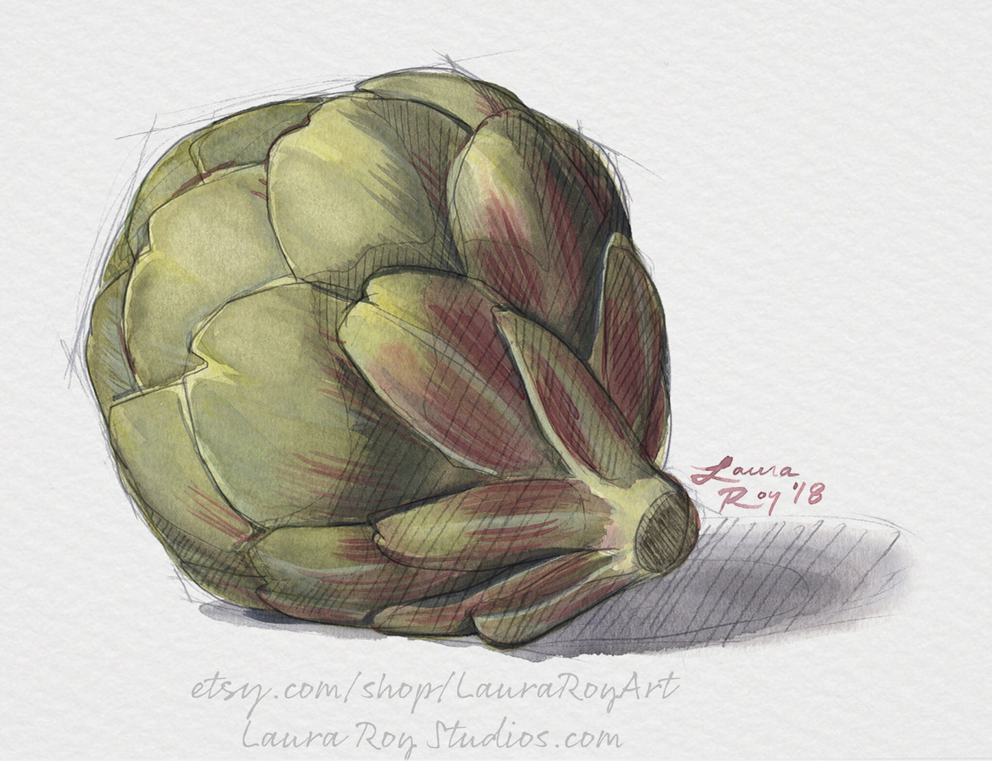 Artichoke Watercolor | Giclée Print