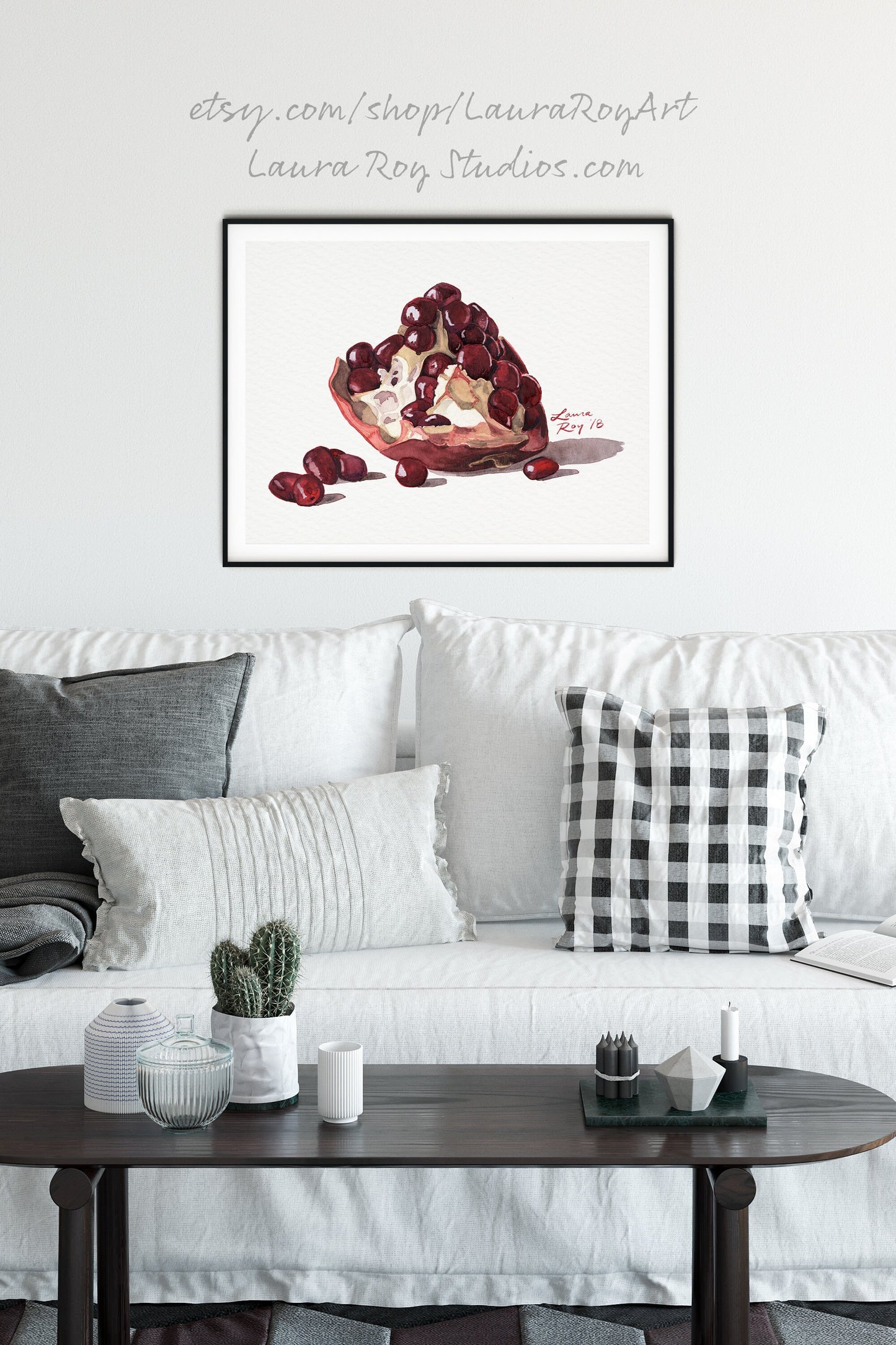 Pomegranate Watercolor | Giclée Print