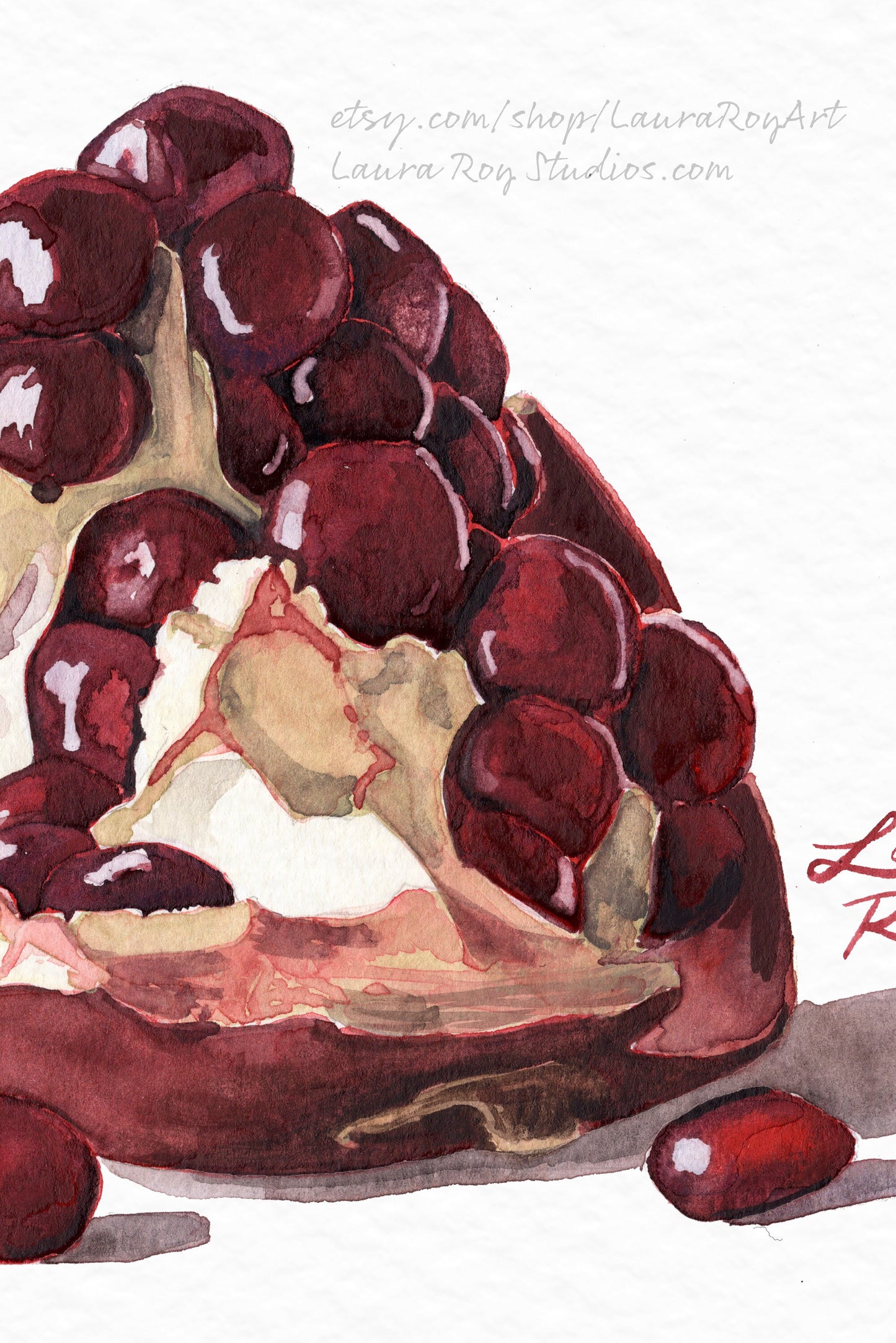 Pomegranate Watercolor | Giclée Print