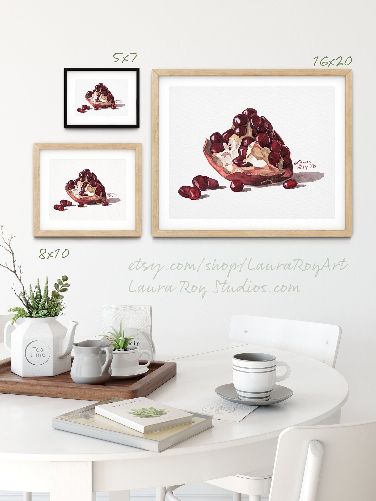 Pomegranate Watercolor | Giclée Print