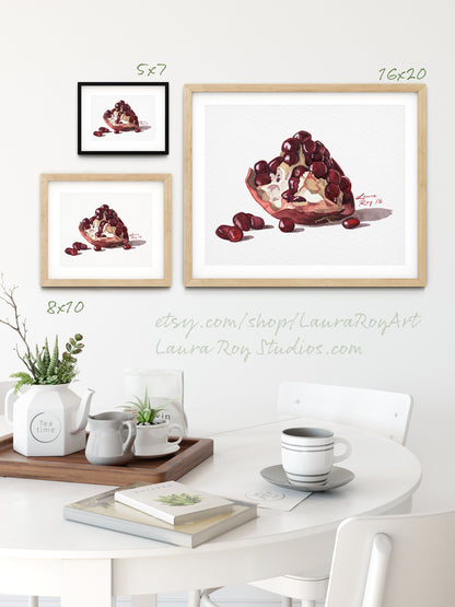 Pomegranate Watercolor Giclée Print