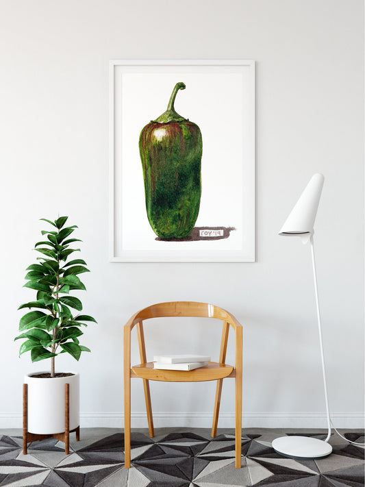 Chili Pepper Watercolor | Giclée Print
