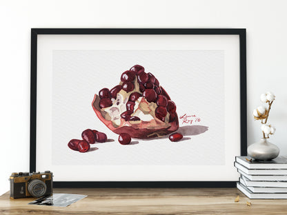 Pomegranate Watercolor Giclée Print