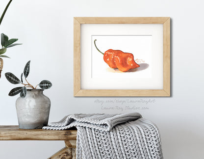 Habanero Watercolor | Giclée Print