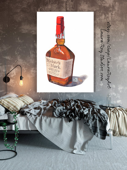 Maker's Mark Watercolor | Giclée Print