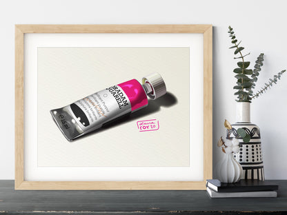 Magenta Paint Tube | Giclée Print