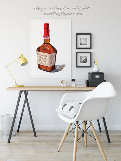 Maker's Mark Watercolor | Giclée Print