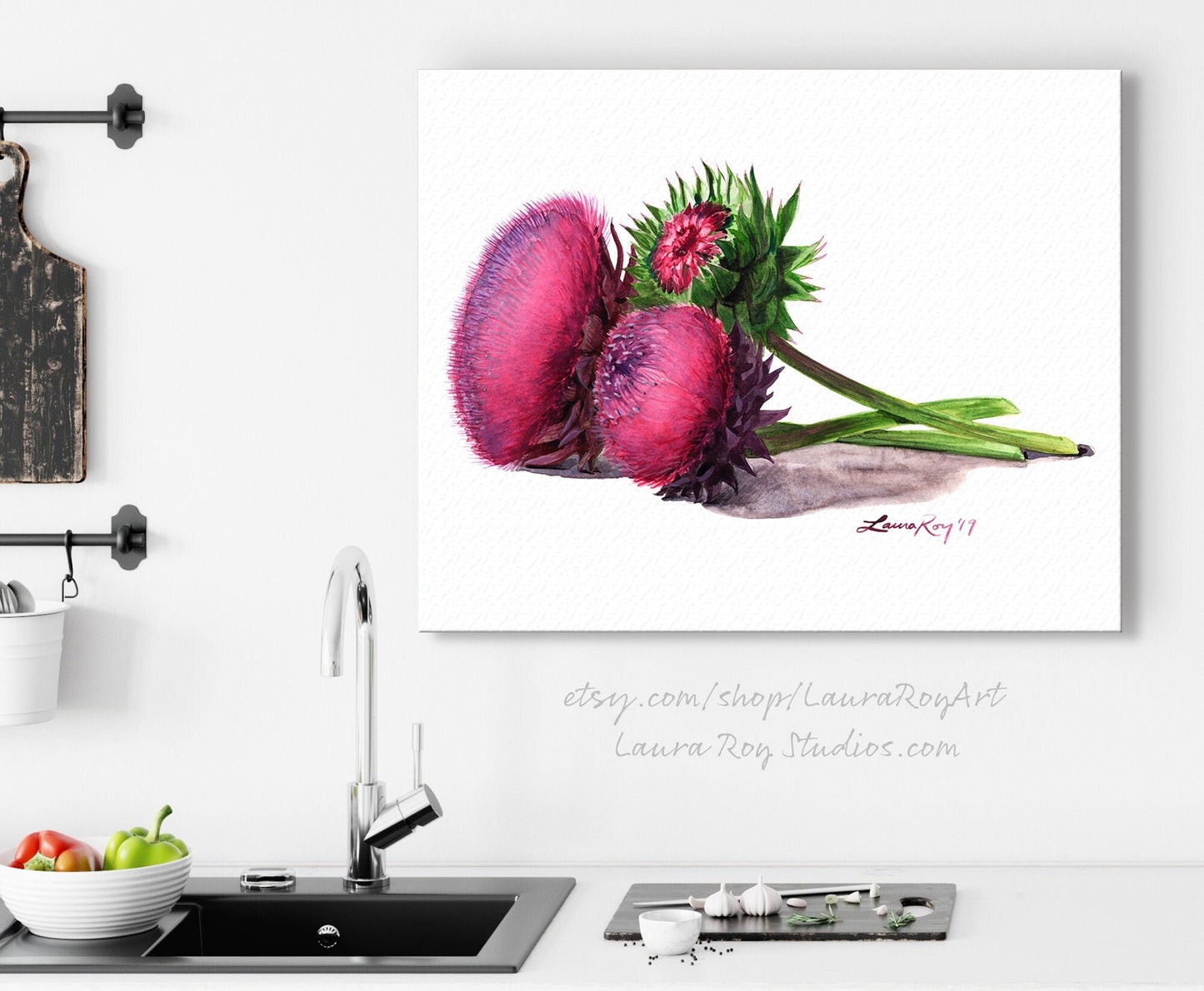 Thistle Watercolor | Giclée Print