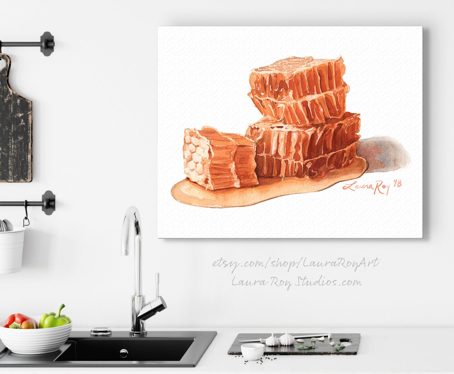 Honeycomb Watercolor | Giclée Print