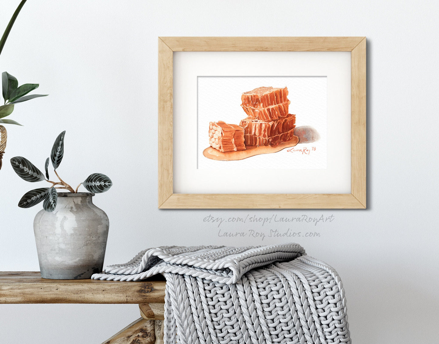 Honeycomb Watercolor | Giclée Print