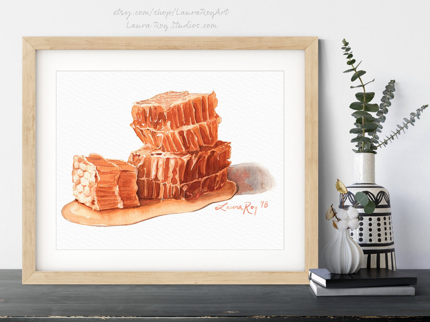 Honeycomb Watercolor | Giclée Print