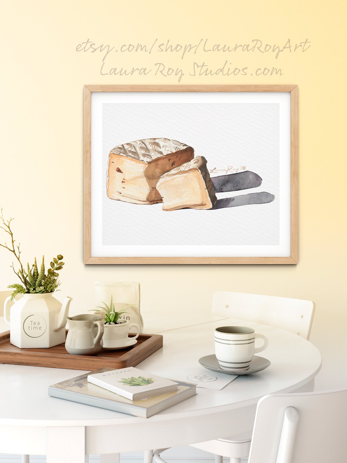 Triple Cème Soft Cheese Watercolor | Giclée Print