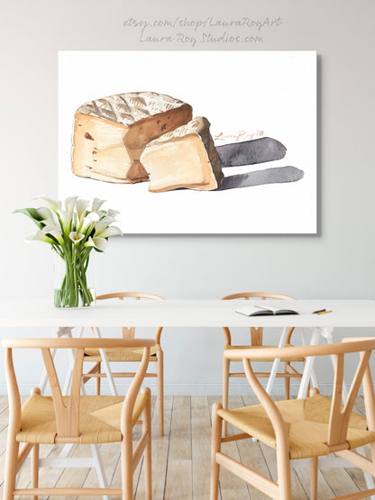 Triple Cème Soft Cheese Watercolor | Giclée Print