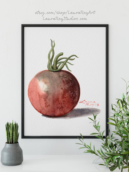 Heirloom Cherry Tomato Watercolor | Giclée Print