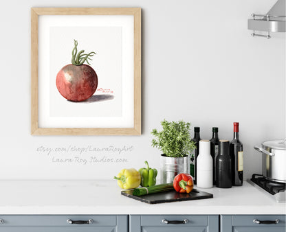 Heirloom Cherry Tomato Watercolor | Giclée Print