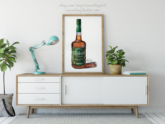 Dickel Rye Watercolor | Giclée Print