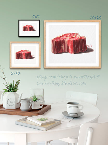 Porterhouse  Watercolor | Giclée Print