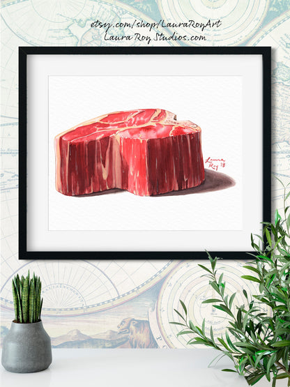 Porterhouse  Watercolor | Giclée Print