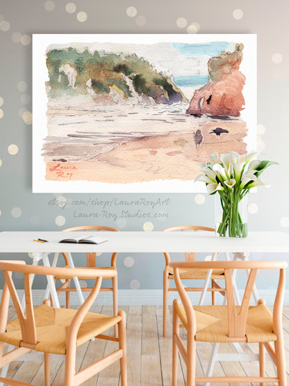 Oregon Coast Watercolor | Giclée Print